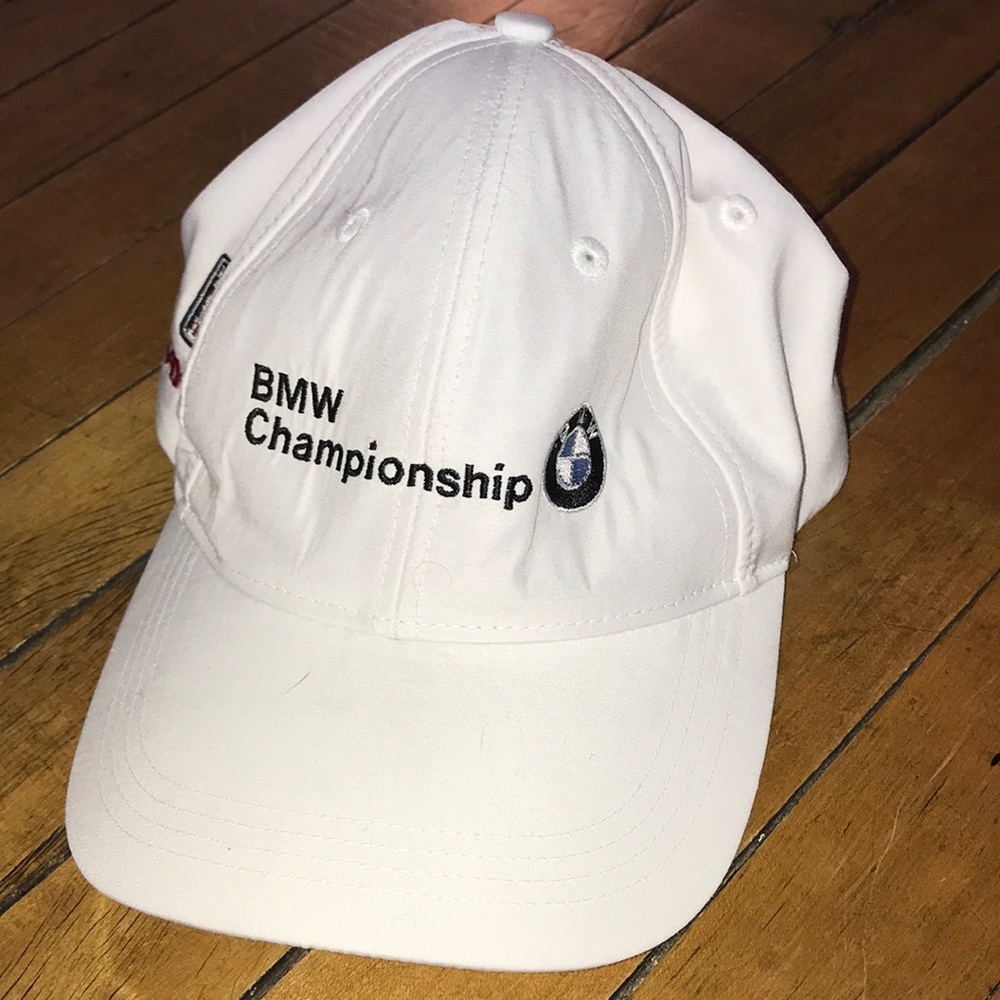 BMW‎ White Baseball Cap with Playoffs Embroidery